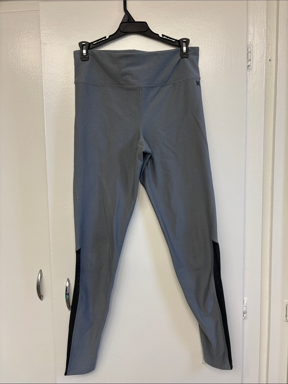 Hurley Gray Leggings with Black Side Panels
